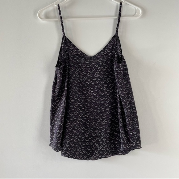 Wilfred Minou silk Camisole - purple feather print, Size Small - Picture 3 of 8